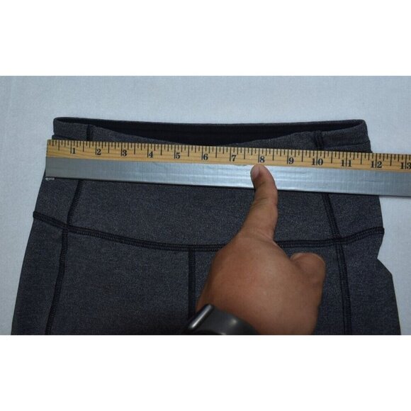 Lululemon Gear Up Women's Size 4 High Rise Crop Leggings Gray Athletic Yoga - Picture 5 of 12
